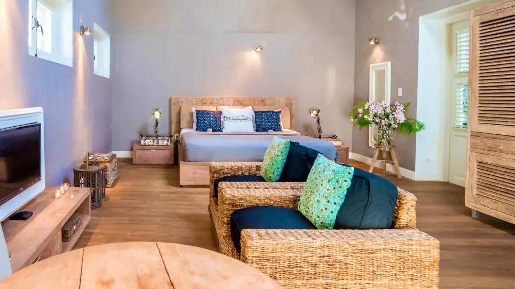 Pietermaai Boutique Hotel Deluxe Room seating area