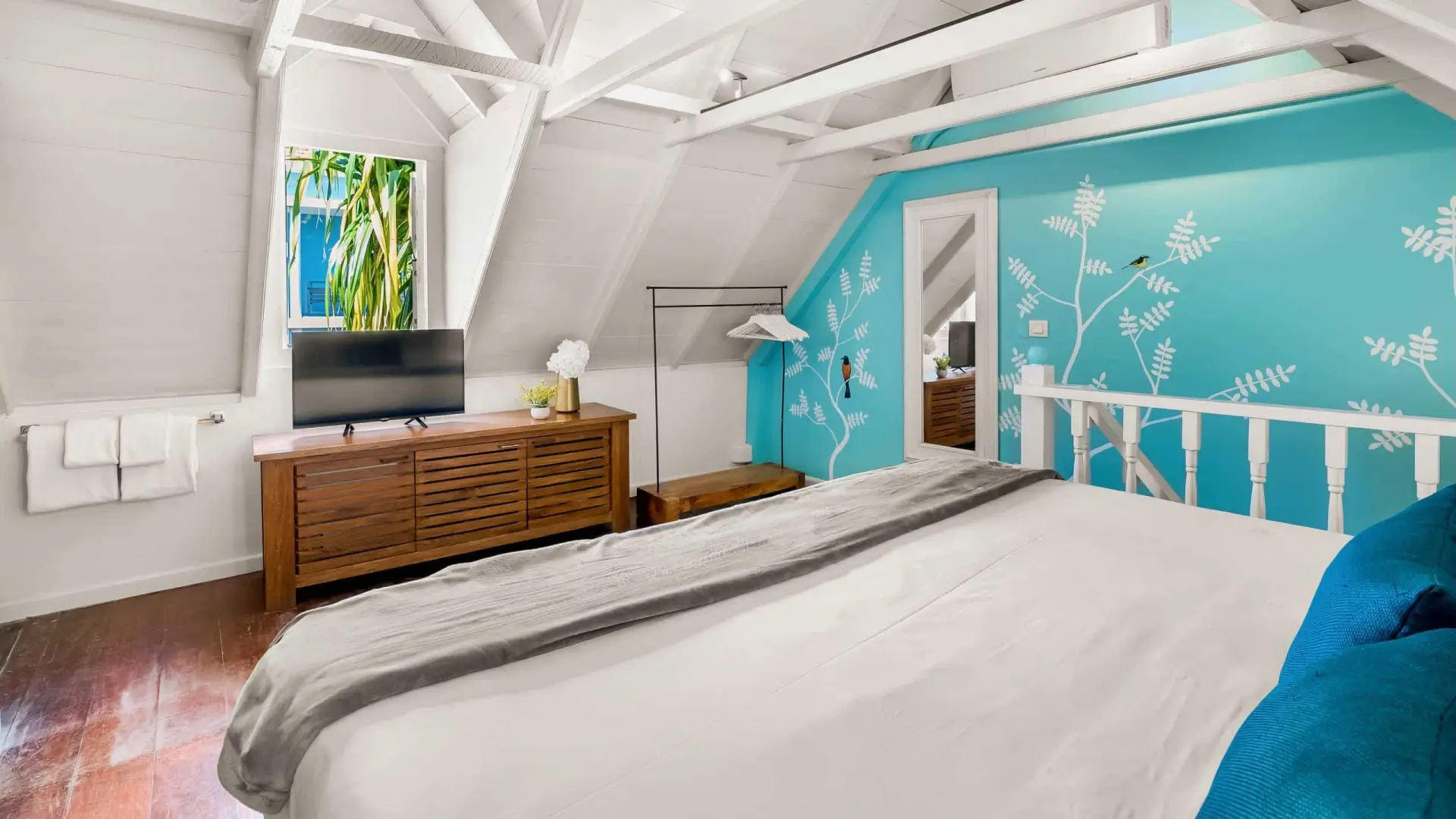 Bedroom and television