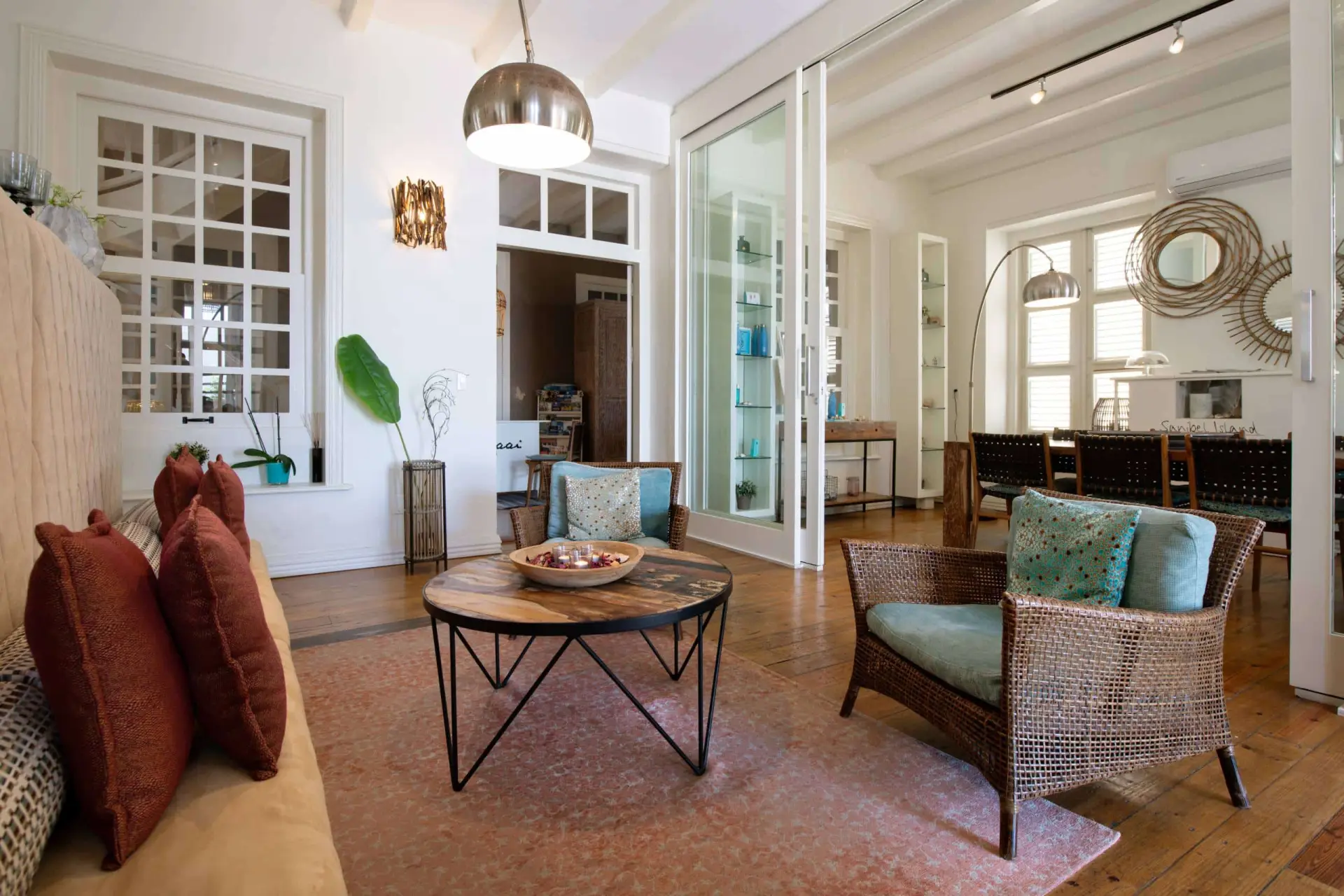 Boutique hotel lobby