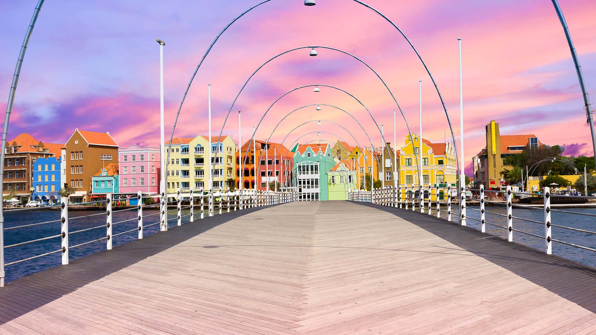 Queen Emma Bridge in Willemstad